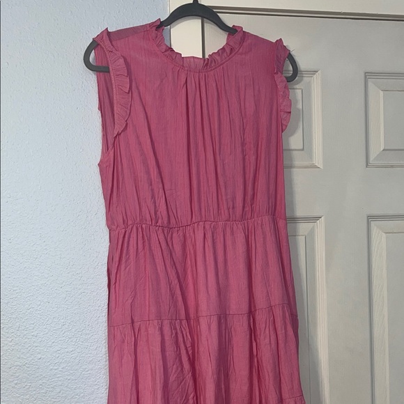 Charming Pink Sleeveless Dress - Picture 2 of 5